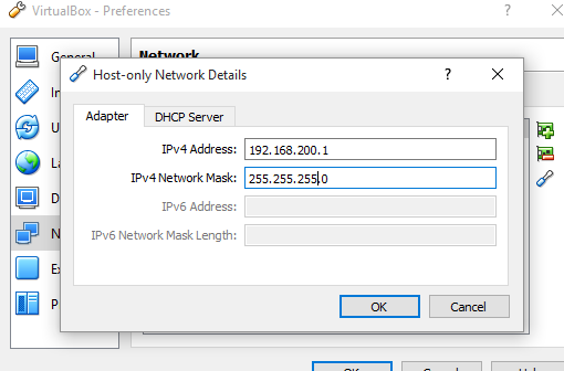 host network details
